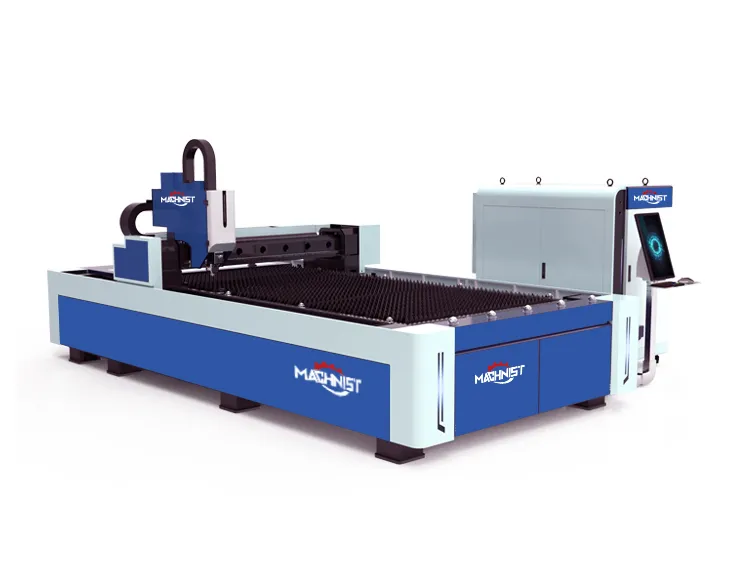 Single bed fiber laser cutting machine