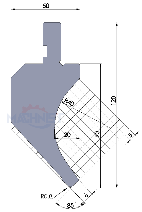 machnist gooseneck punch Code：113 Max Tons t/m:40​