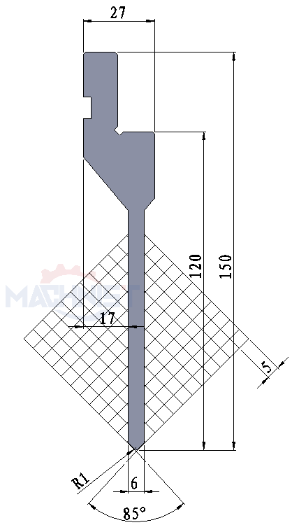 machnist gooseneck punch Code：114 Max Tons t/m:50​