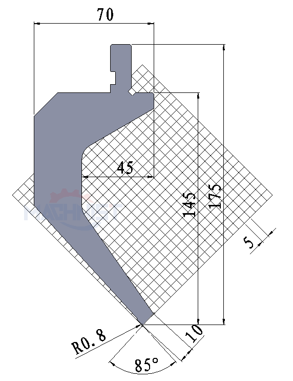 machnist gooseneck punch Code：119 Max Tons t/m:80​