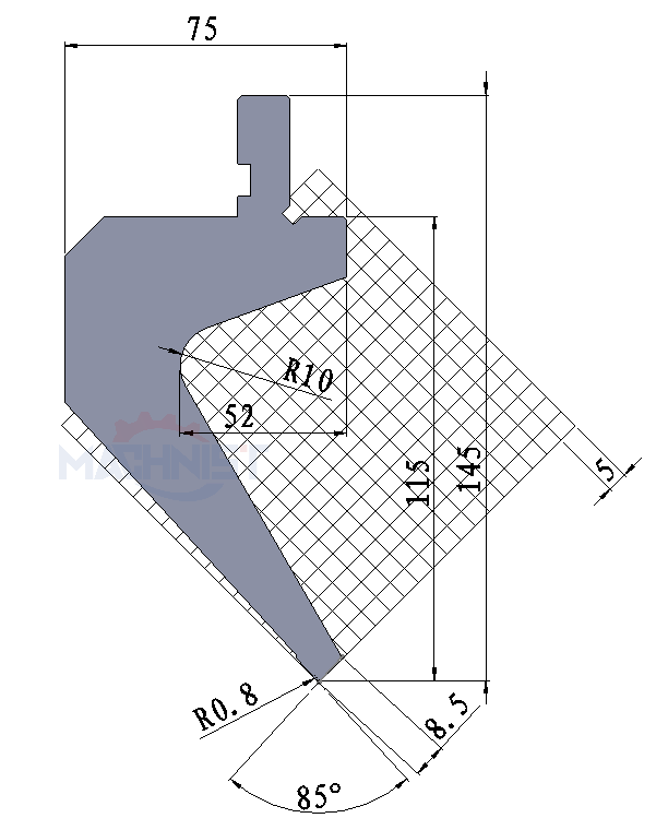 machnist gooseneck punch Code：120 Max Tons t/m:50​