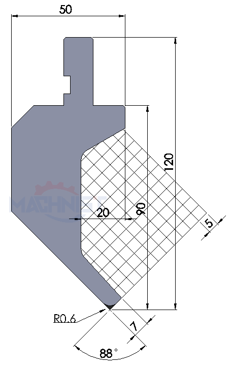 machnist gooseneck punch Code：138 Max Tons t/m:20​