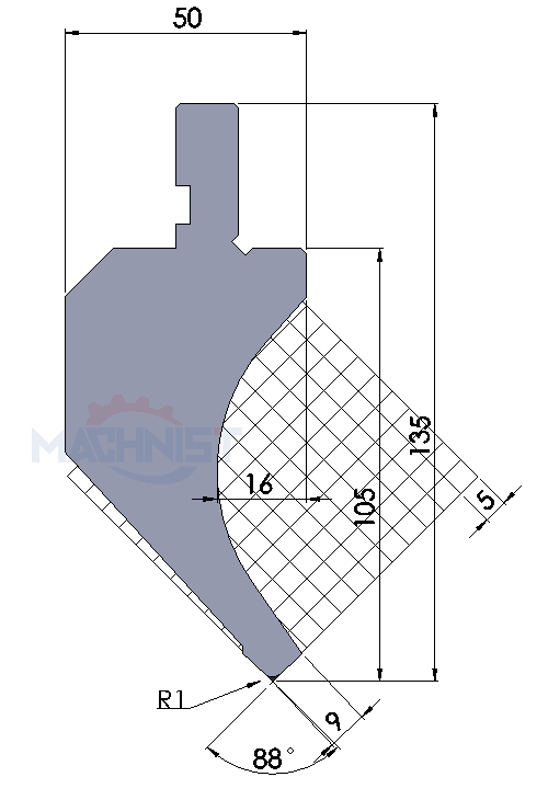 machnist gooseneck punchCode：140 Max Tons t/m:50​