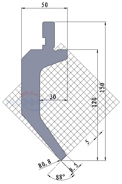 machnist gooseneck punch Code：143 Max Tons t/m:20​