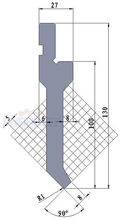 machnist press brake punch Code：154 Max Tons t/m:35​