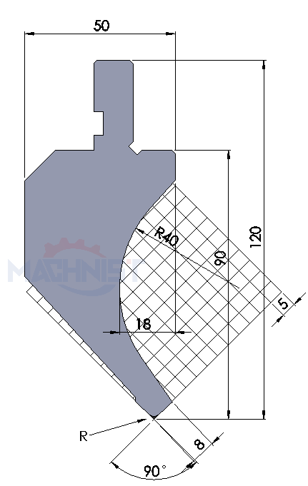 machnist press brake punch Code：156 Max Tons t/m:360