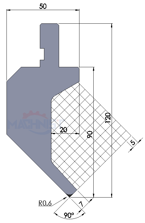 machnist gooseneck punch Code：157 Max Tons t/m:20​