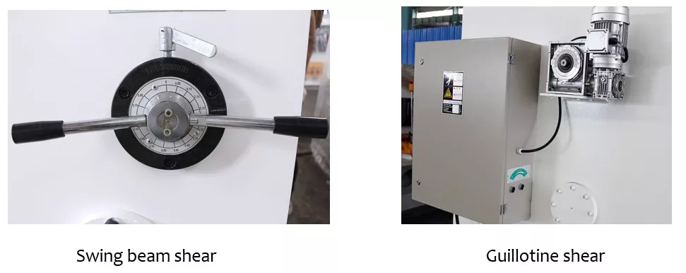 machnist swing beam and guillotine shearing machine