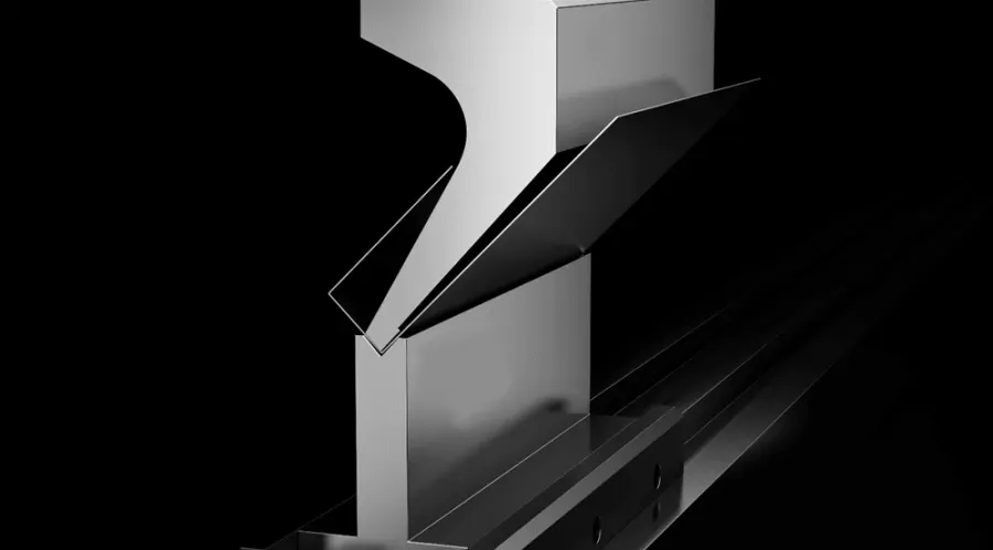 Deep U-shaped enclosure part formed with a large gooseneck press brake punch