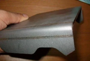 bending pressure marks, scratches